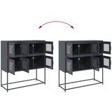  Komoda antracit 100,5 x 39 x 107 cm od hladno valjanog čelika | shoptok.hr