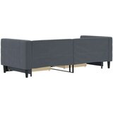 vidaXL Izvlečna dnevna postelja s predali temno siva 80x200 cm žamet | Shoptok.si