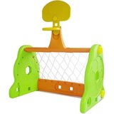 Lean_Toys Otroški košarkarski gol 2 v 1 zelene in oranžne barve | Shoptok.si