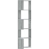 vidaXL Kutni regal za knjige s 5 razine boja hrasta 50x50x179cm drveni | shoptok.hr
