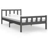  Okvir za krevet od masivnog drva sivi 100 x 200 cm | Eponuda.ba