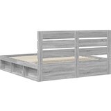  Okvir za krevet s uzglavljem Siva Sonoma 200 x 200 cm | shoptok.hr