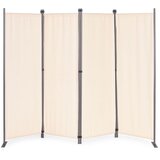 Multi Garden preklopni paravan za vrt i prostorije, 4-dijelni &amp;ndash; 167x216 cm, bež Slike