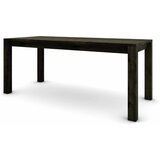  Hrastov stol 180 x 80 cm, crni sa srebrnim efektom | shoptok.hr