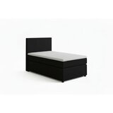 MID.YOU BOXSPRING POSTELJA 90 cm x 200 cm , tekstil, leseni material barve grafita | Shoptok.si