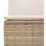  5-dijelni vrtni set sofa s jastucima bež od poliratana | shoptok.hr