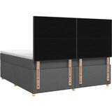  Boxspring krevet s madracem Tamnosiva 160 x 200 cm Tkanina | shoptok.hr