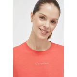 Calvin Klein Športna kratka majica Essentials oranžna barva