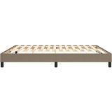  Okvir za krevet s oprugom smeđesivi 160x200 cm od tkanine | Eponuda.com