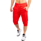 Glano Men's three-quarter pants - red