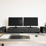  Stalak za monitor s ladicama Crni hrast 100x27x15 cm Konstruirano drvo | shoptok.hr