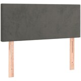 Box spring krevet s madracem tamnosivi 90x190 cm baršunasti | shoptok.hr