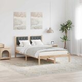  Krevetna konstrukcija s uzglavljem Tamno siva 120 x 200 cm | shoptok.hr