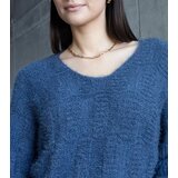 Gemre Navy blue sweater with Neveri neckline | Shoptok.si
