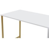 Hanah home Radni sto 240x74x60​cm Bijelo-Zlatni | Eponuda.ba