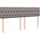  Krevet s oprugama i madracem smeđesivi 200x200 cm od tkanine | shoptok.hr