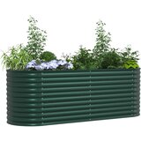 vidaXL Vrtni ležaj Zelena Pocinčani čelik 240 x 80 x 81 cm Izdržljivo | shoptok.hr