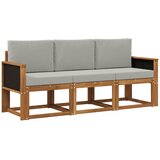 vidaXL Zunanja garnitura za sedenje 3 pcs Naravna in svetlo siva, (5000282041) | Shoptok.si