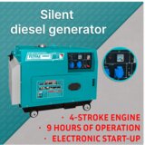 Total Tihi dizelski generator 5kW, 220V / 17L/9hp/9hours/3000rpm (TP250001) | shoptok.hr