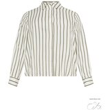 Guido Maria Kretschmer Curvy Collection Bluza 'Fergie' kaki / bela | Shoptok.si