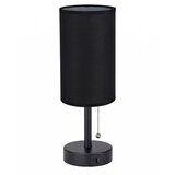  Brilagi - Stona lampa sa USB priključkom TABLON 1xE27/25W/230V crna | Eponuda.com