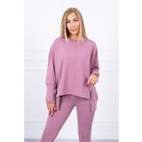 Kesi Set with an oversize blouse dark pink Cijene