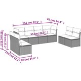 vidaXL 8-dijelni set vrtnih sofa od poliratana s jastucima crni | shoptok.hr