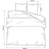  Set posteljine za poplun ružičasti 200x200 cm pamučni | shoptok.hr