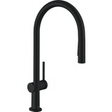 Hansgrohe enoročna izvlečna kuhinjska armatura Talis M54 210 2 jet - črna mat (72800670) | Shoptok.si