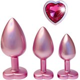 DREAMTOYS Gleaming Love - set analnih čepića sa srcima (ružičasti) | shoptok.hr