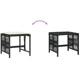  Vrtni taburei s jastucima 4 kom crni 41x41x36 cm od poliratana | shoptok.hr