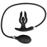 Rimba Electro Play E-Stim Stretching Anal Plug with Pump Bi-Polar Black Cene