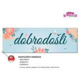 Vektor Grupa Svadbeni natpis "Dobrodošli" 300 x 100 cm | shoptok.hr