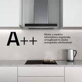 Klarstein Verosteel napa 60 cm, Elegantna, minimalistična, močna, Energijski razred A++, 881,6 m³/h | Shoptok.si