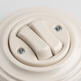  Kliklap - Retro serijski prekidač sa okvirom br. 5, bež | Eponuda.com