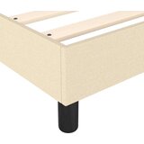 Krevet s oprugama i madracem krem 100 x 200 cm od tkanine | shoptok.hr