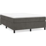  Box spring posteljni z vzmetnico temno siv 140x190 cm žamet, (20736321) | Shoptok.si