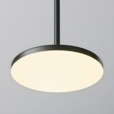 MAYTONI P076PL-L12W3K-B - led luster na sajli plato LED/12W/230V 3000K crna | Eponuda.com