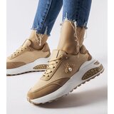 Gemre Brown and white sneakers with decorative stitching Acciano Cijene