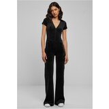 UC Curvy Ladies Velvet Jumpsuit black Cene