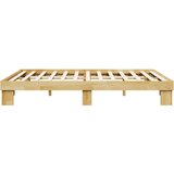 vidaXL posteljni okvir brez vzmetnice 160x200 cm masivni les hrast | Shoptok.si