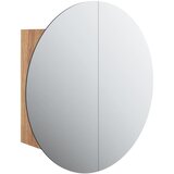  Kupaonski ormarić s ogledalom LED boja hrasta 47 x 47 x 17,5 cm | shoptok.hr