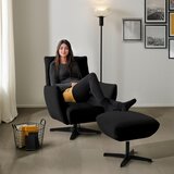 Dieter Knoll FOTELJ, črna tekstil | Shoptok.si
