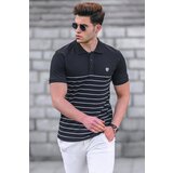 Madmext Men's Black Polo Neck T-Shirt 5238 Cene