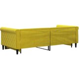  Dnevni krevet na razvlačenje žuti 90 x 200 cm baršunasti | shoptok.hr