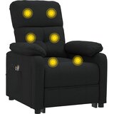  Električna masažna fotelja od tkanine crna | shoptok.hr