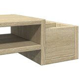 vidaXL Stojalo za zaslon s predelki sonoma hrast 100x27x15 cm inž. les | Shoptok.si