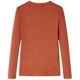  Dječja majica s dugim rukavima boja konjaka 104 | shoptok.hr