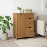  Gležnji kabinet s kolesom Medeno rjava 63,5 x 39 x 79 cm, (5000232306) | Shoptok.si