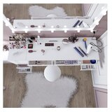 Hanah home Stol za šminkanje Duru 1600-55, 200x77.4x55 cm, Bijela | Eponuda.ba